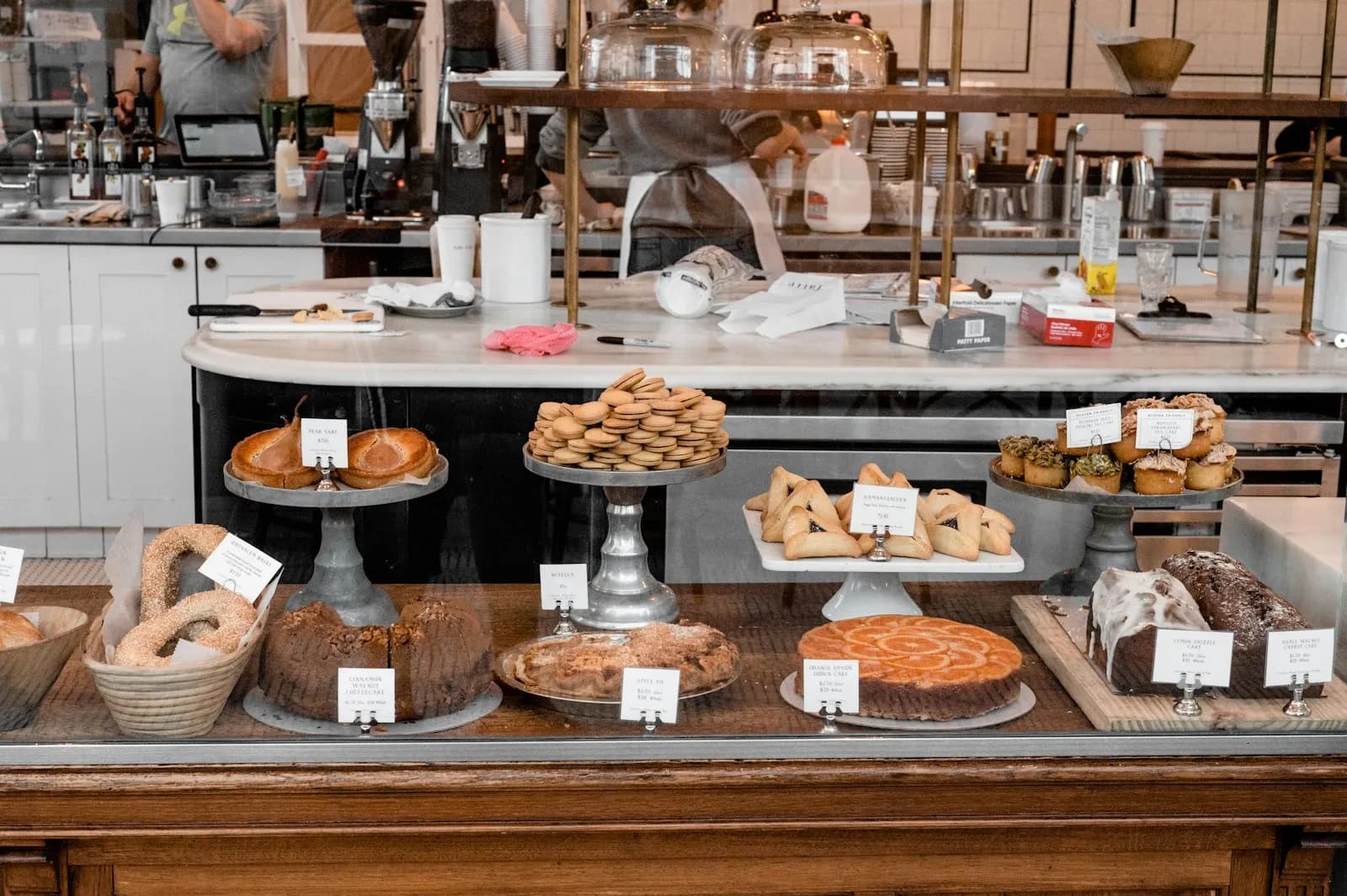 Café bakery counter